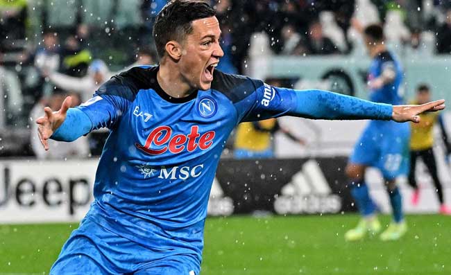 Raspadori al 90+1 gela lo Stadium di Torino. Anniversario del terzo scudetto del Napoli